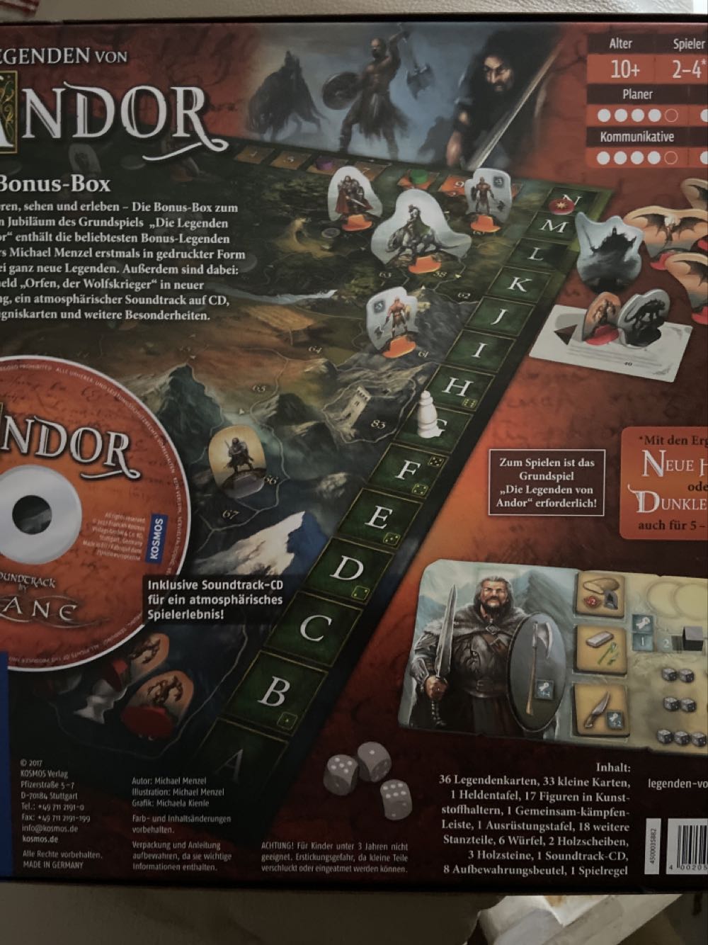 Andor Die Legenden Von Andor  board game collectible [Barcode 4002051694074] - Main Image 2