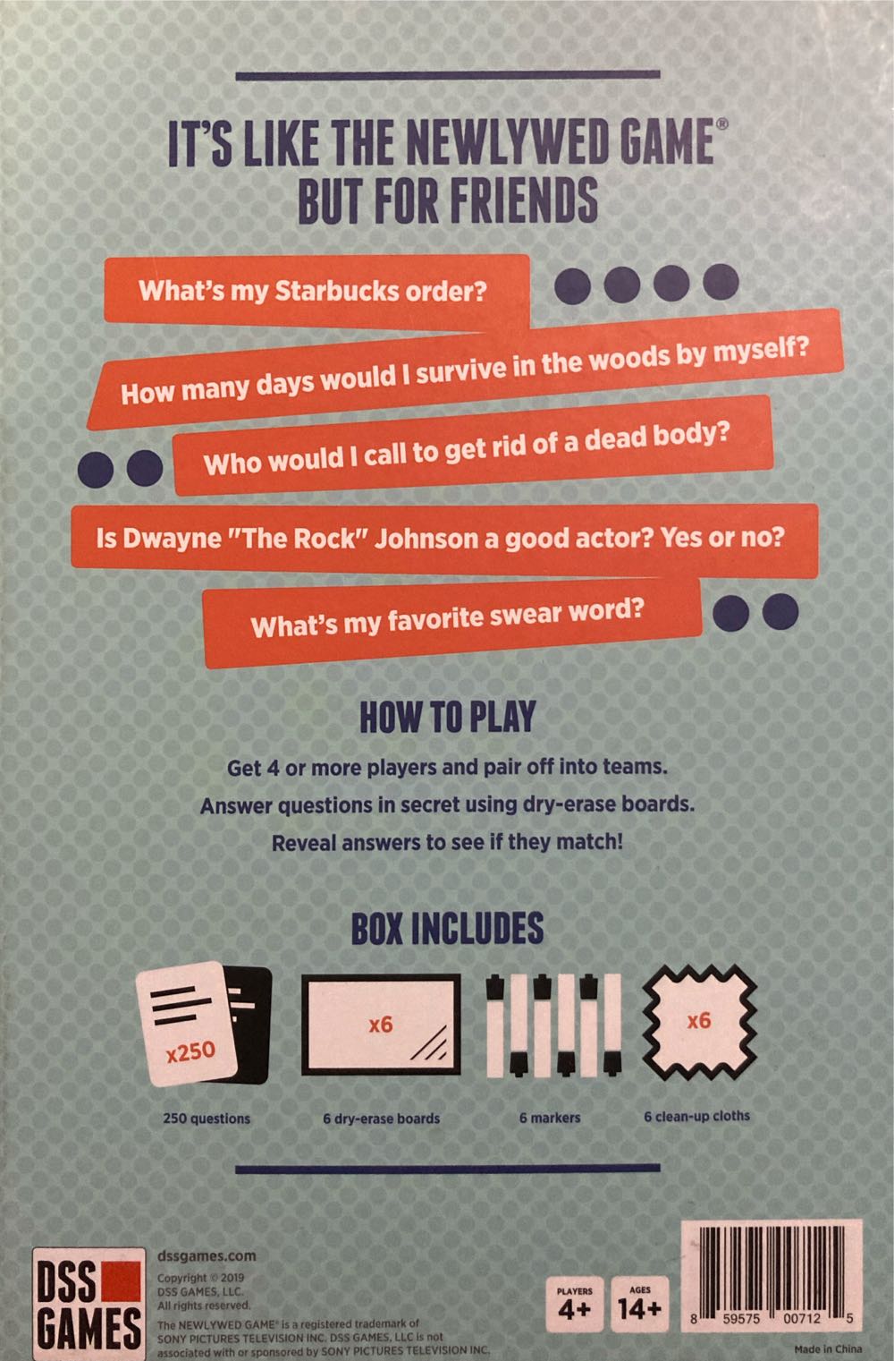 The Best Friend Game Think You Know Your Friends?  (4+) board game collectible [Barcode 859575007125] - Main Image 2