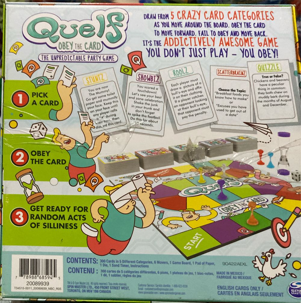Quelf: Obey The Card  (3 - 6) board game collectible [Barcode 778988685945] - Main Image 2