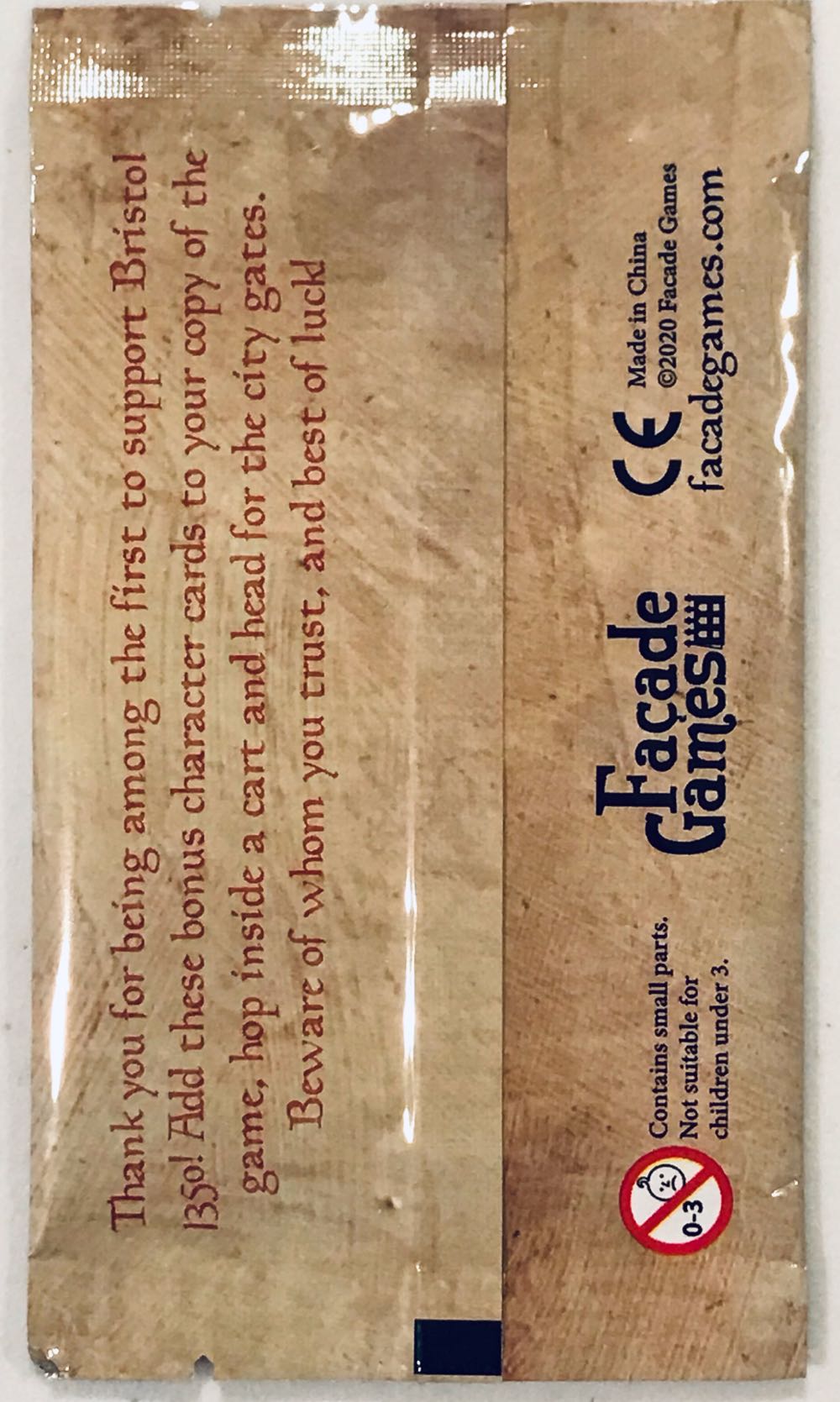 Bristol 1350: Exclusive Character Cards  (1-9) board game collectible - Main Image 2