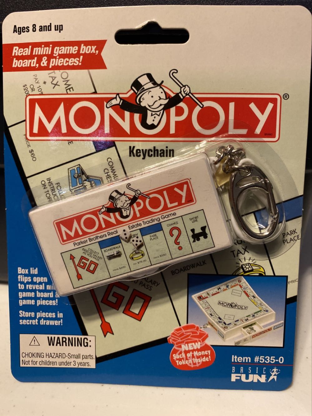Monopoly Keychain  board game collectible [Barcode 014397535007] - Main Image 1