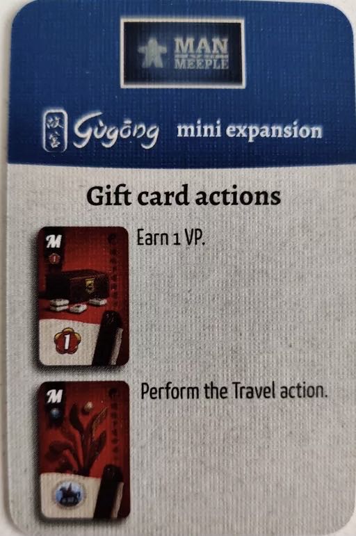Gùgōng: Bonus Gift Cards (1-5) board game collectible - Main Image 1
