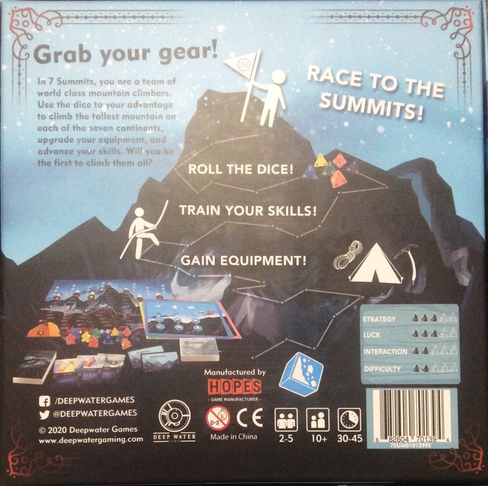 7 Summits  (2 3 4 5) board game collectible [Barcode 682604701394] - Main Image 2