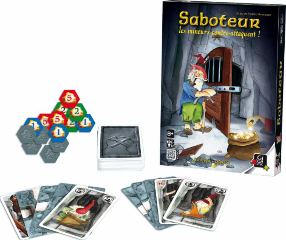 Saboteur 2  (2-12) board game collectible [Barcode 19103877] - Main Image 3