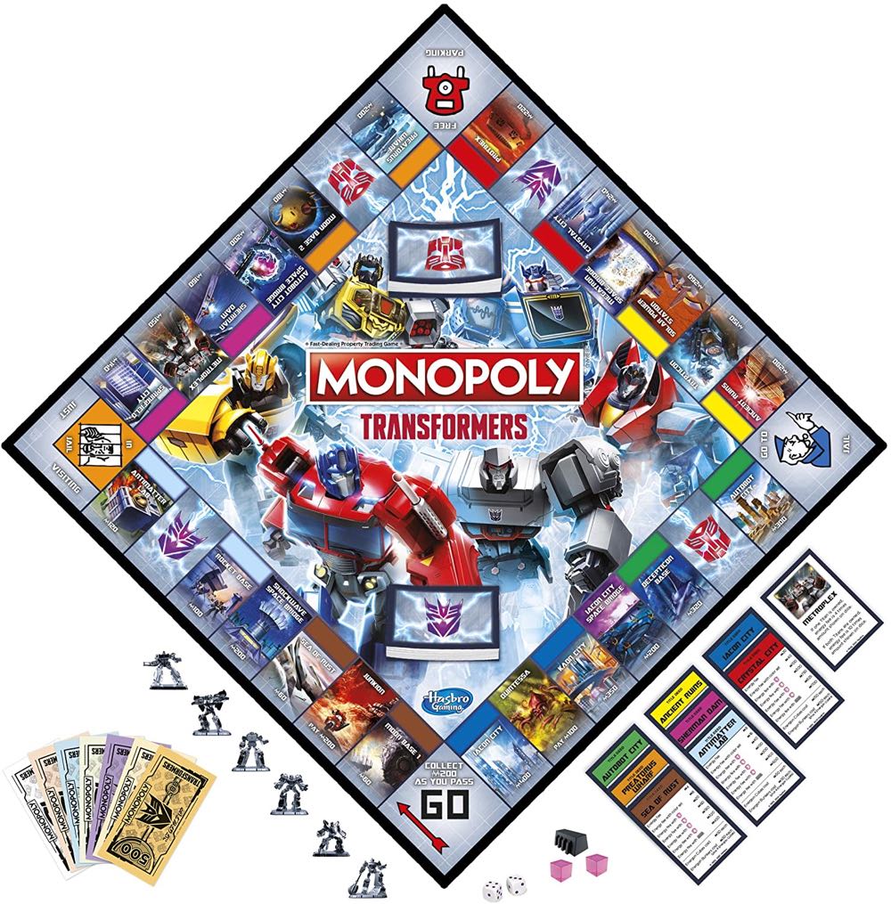 Monopoly: Transformers Edition  (2-6) board game collectible [Barcode 630509993444] - Main Image 3