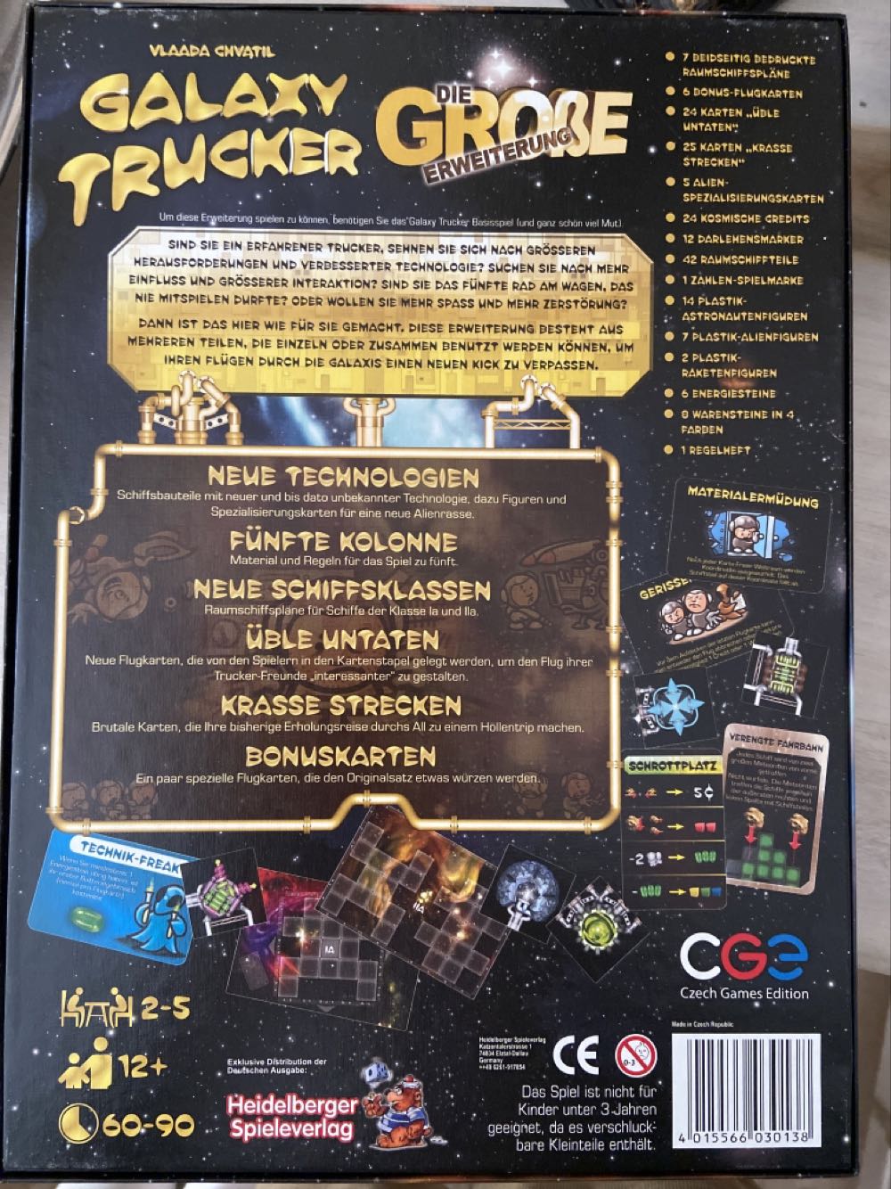 Galaxy Trucker - Die Große Erweiterung  board game collectible [Barcode 4015566030138] - Main Image 2