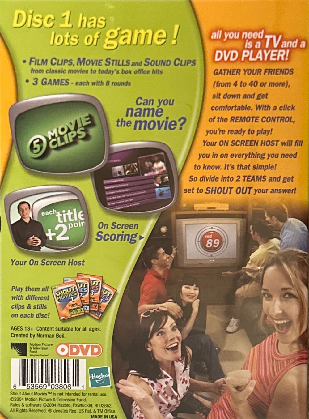 Shout About Movies (Disc 1)  (2+) board game collectible [Barcode 653569038061] - Main Image 2