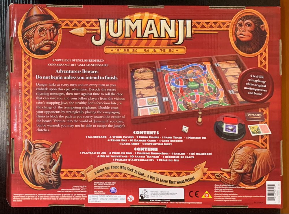 Jumanji  (2-4) board game collectible [Barcode 778988145104] - Main Image 2