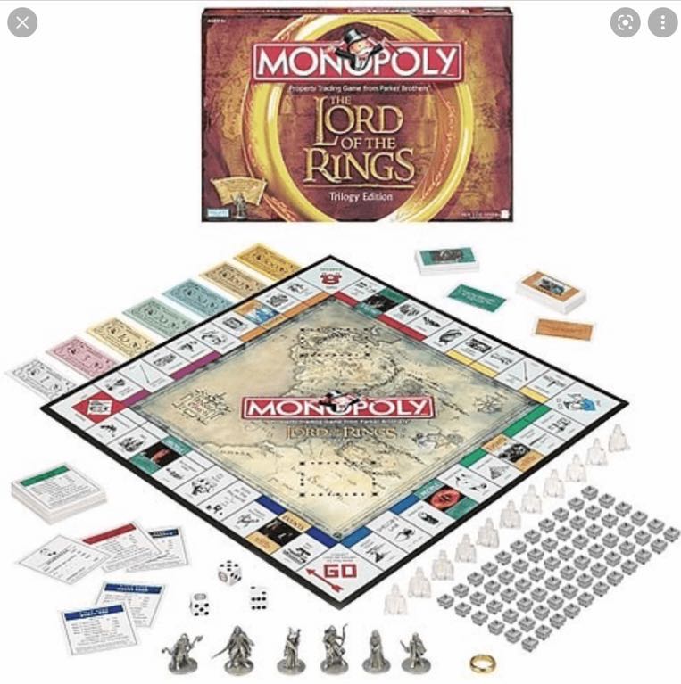 Monopoly The Lord Of The Rings  board game collectible [Barcode 630509996568] - Main Image 2