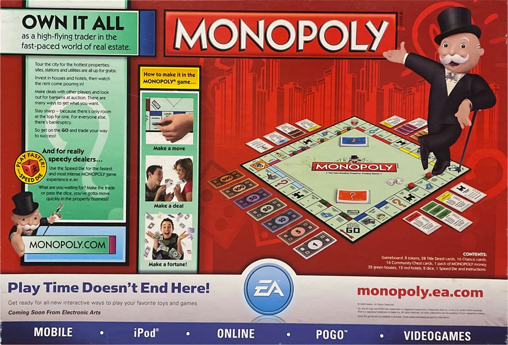 Monopoly: Speed Die  (2-8) board game collectible [Barcode 073000000097] - Main Image 2