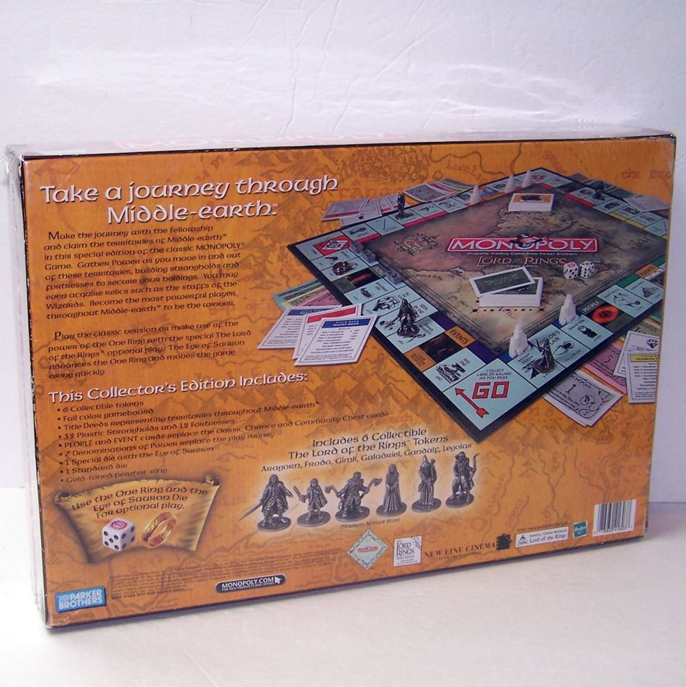 Monopoly: The Lord Of The Rings Trilogy  (2-6) board game collectible [Barcode 076930416037] - Main Image 2