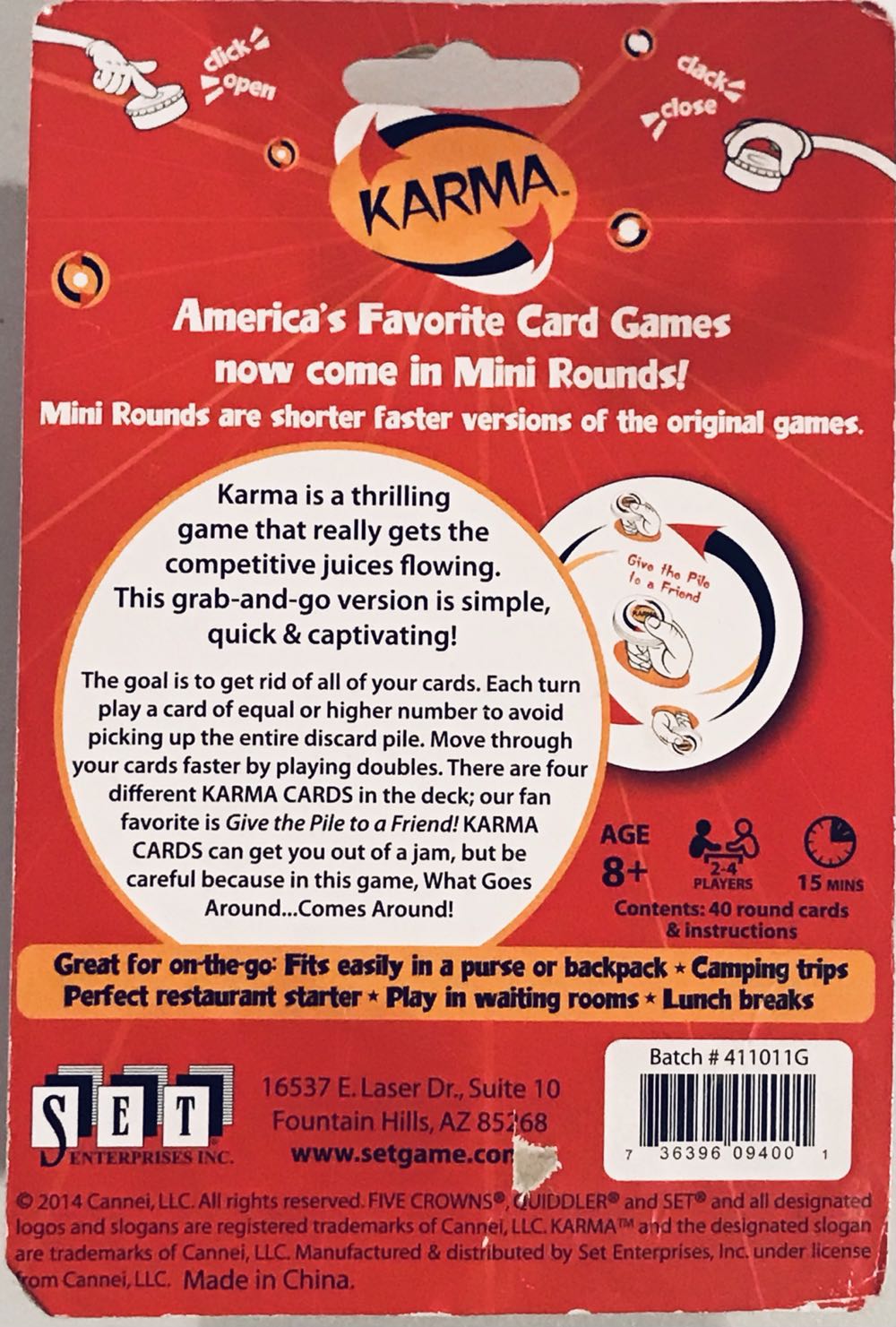 Karma: Mini Rounds  (2-4) board game collectible [Barcode 736396094001] - Main Image 2
