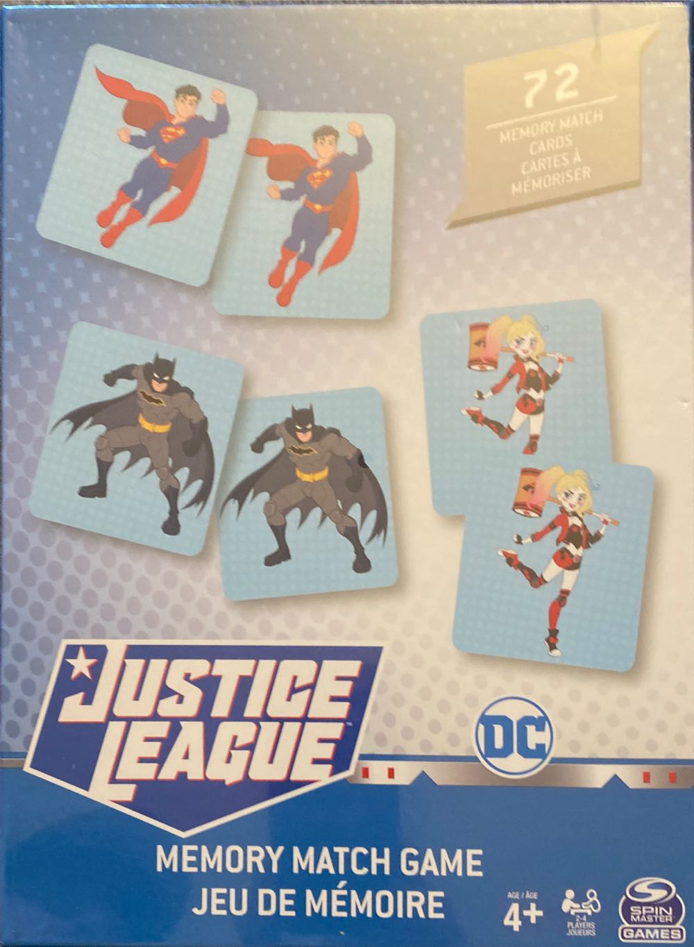 Justice League Memory Match Game  (2-4) board game collectible [Barcode 778988325230] - Main Image 2