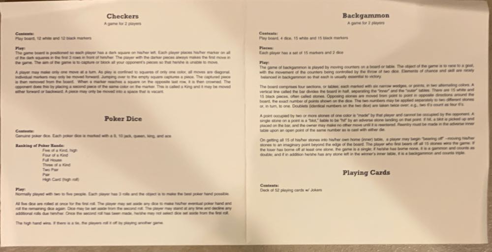 Classic Games Five-in-One  board game collectible - Main Image 4