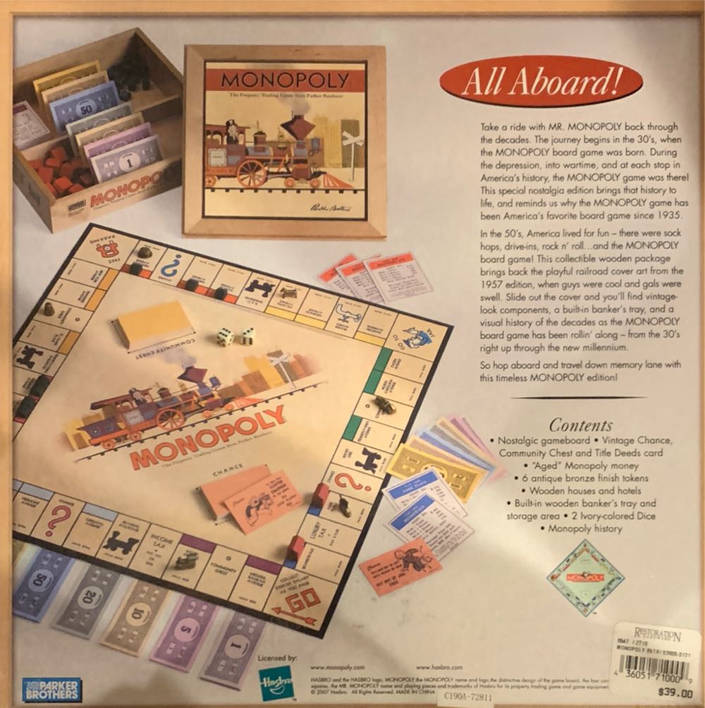 Monopoly  board game collectible [Barcode 436051710009] - Main Image 2
