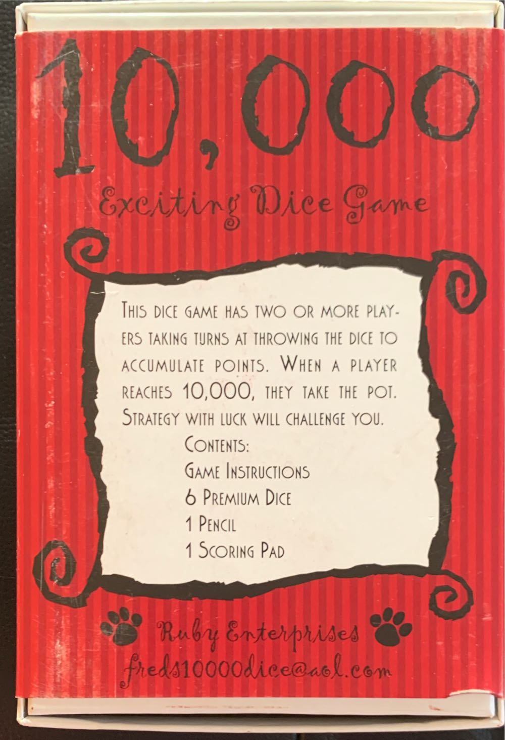 10,000 Dice Game  board game collectible - Main Image 2