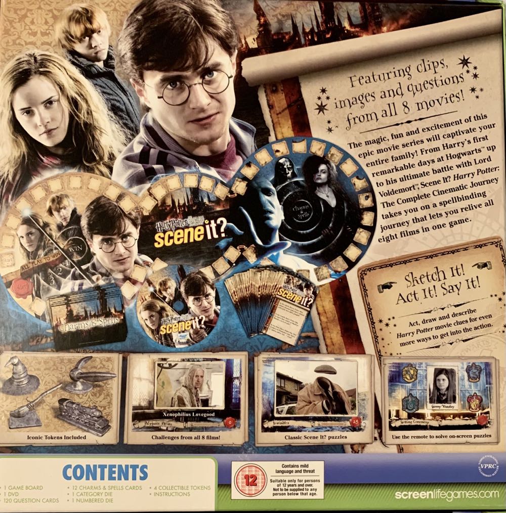 Scene It? Harry Potter  (2+) board game collectible [Barcode 5014437152237] - Main Image 2