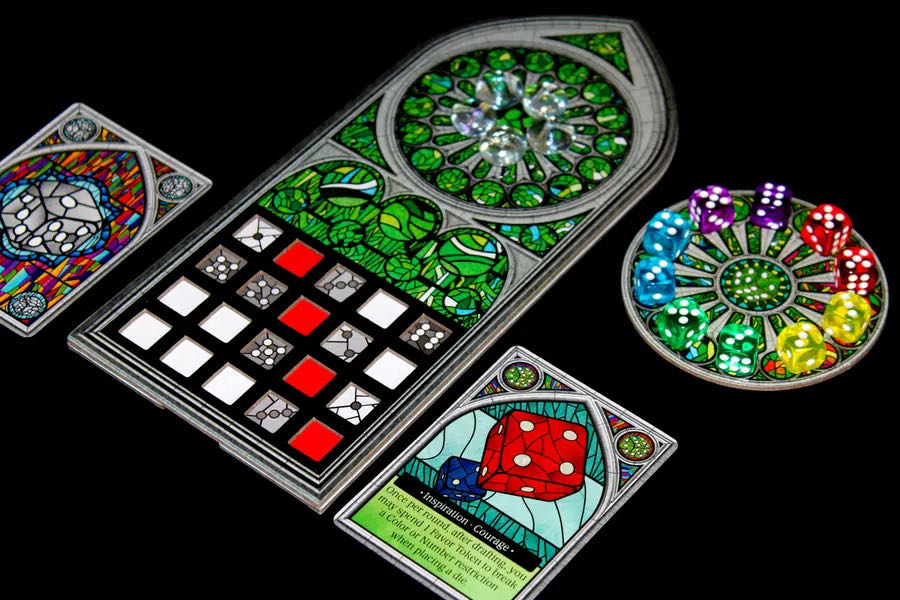 Sagrada: Passion  (1-4 Players) board game collectible [Barcode 728028465242] - Main Image 4