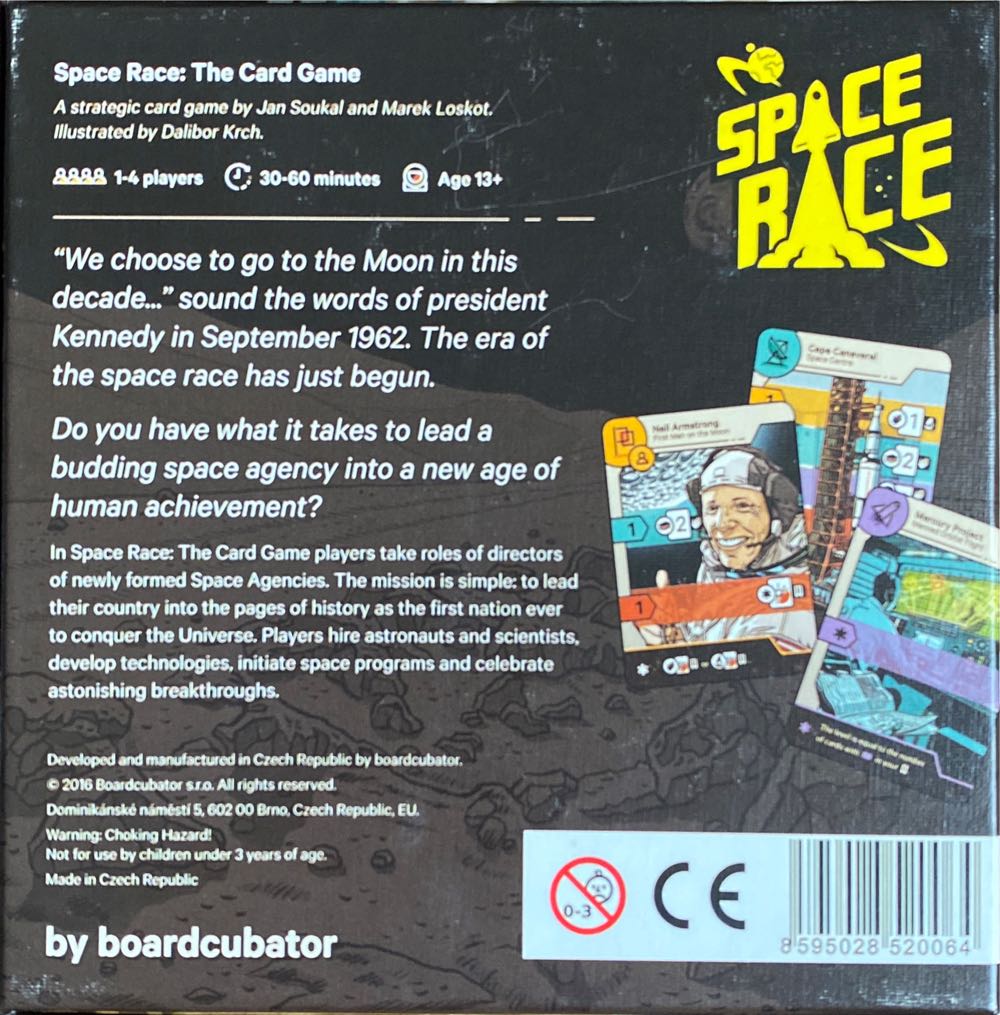 Space Race: The Card Game  (1-4) board game collectible [Barcode 8595028520064] - Main Image 2