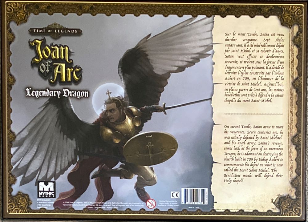 Time Of Legends: Joan Of Arc - Legendary Dragon  (2-4) board game collectible [Barcode 644216127320] - Main Image 2