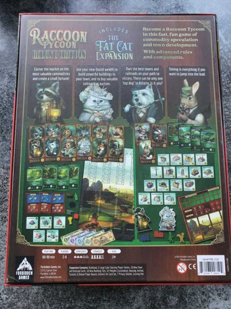 Raccoon Tycoon: Deluxe Edition  (2-6) board game collectible [Barcode 852068008104] - Main Image 4