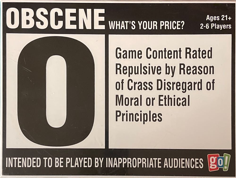 Obscene- What’s Your Price?  board game collectible [Barcode 852069006772] - Main Image 2
