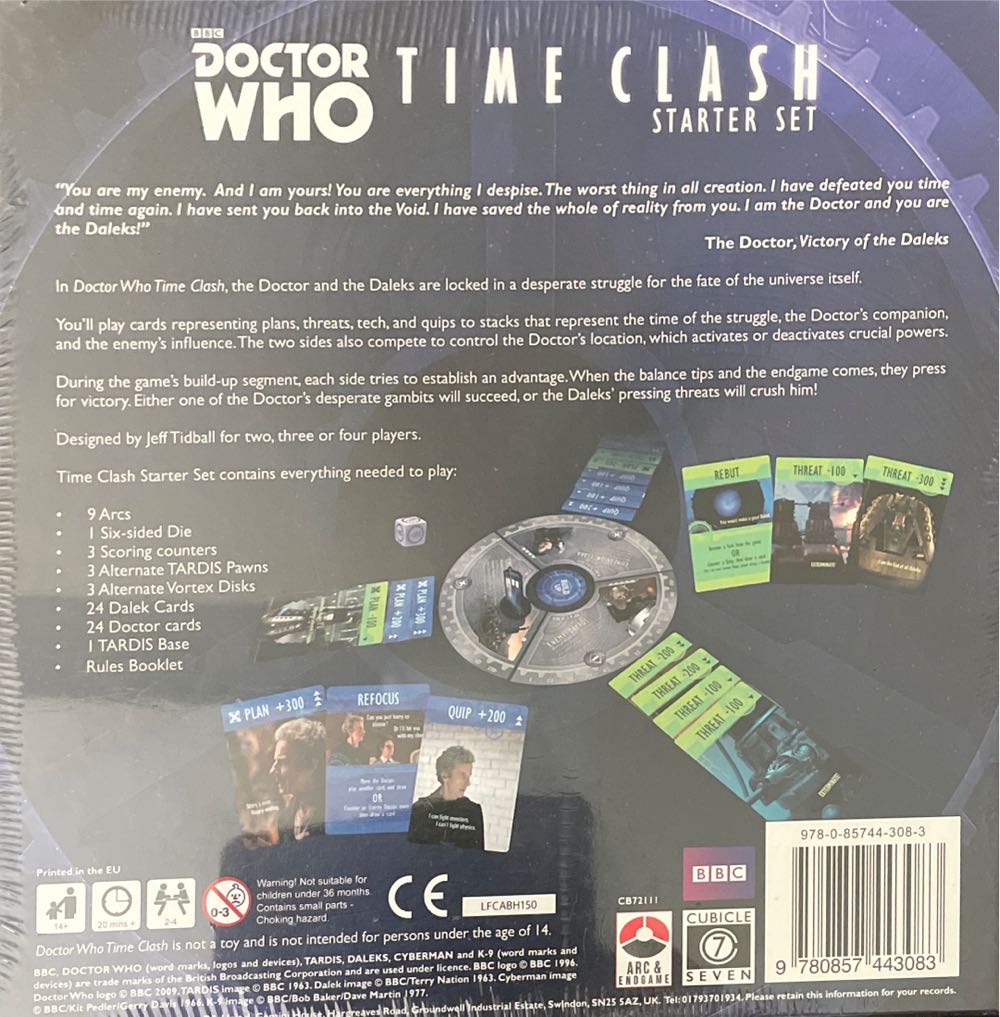 Doctor Who Time Clash Starter Set  (2-4) board game collectible [Barcode 9780857443083] - Main Image 2
