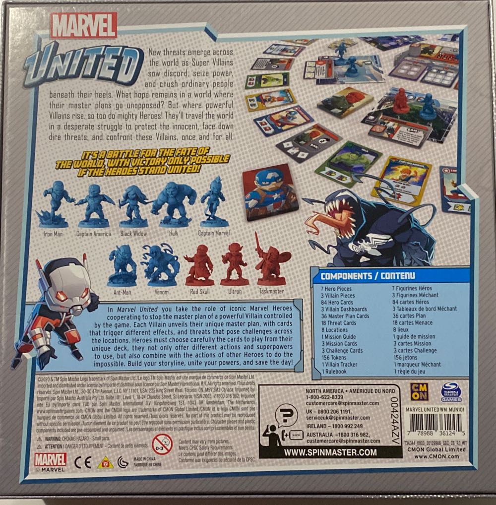 Marvel United  (1-4) board game collectible [Barcode 778988361245] - Main Image 2
