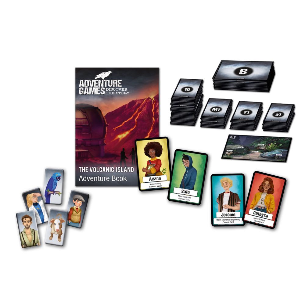 Adventure Games: Volcanic Island  (1-4) board game collectible [Barcode 814743015036] - Main Image 3