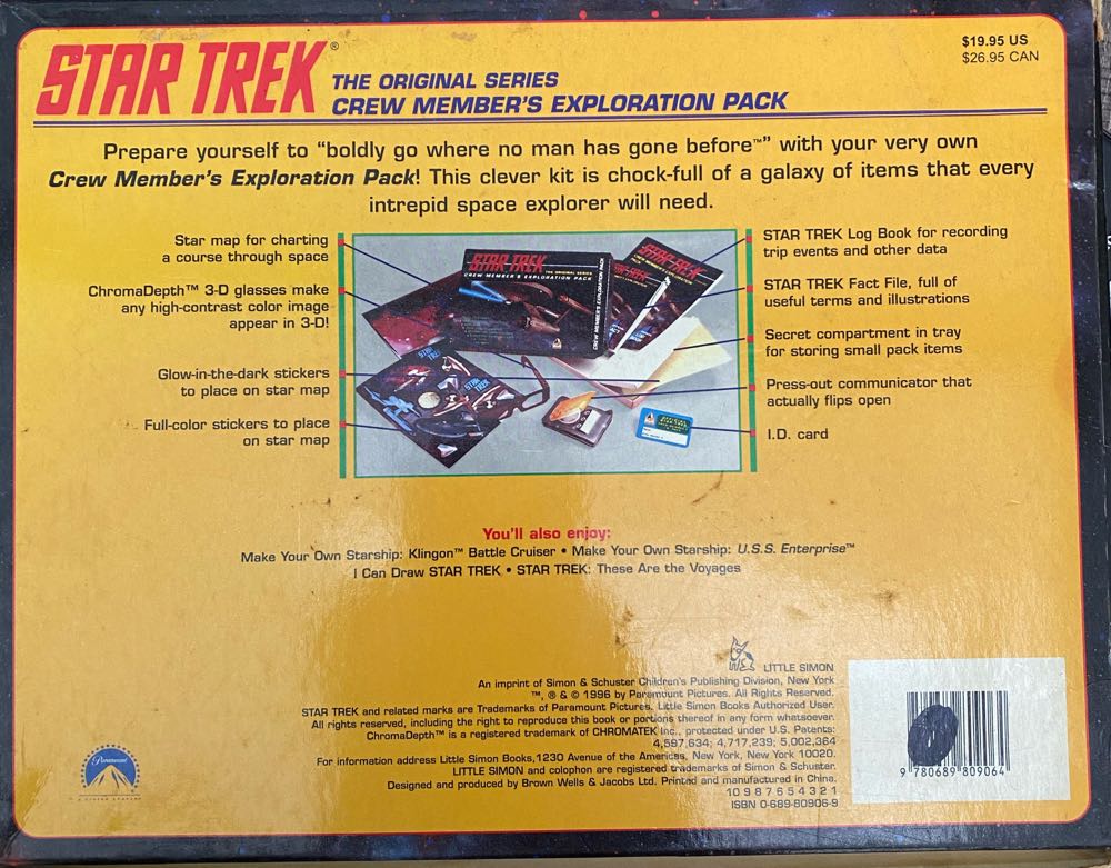 Star Trek Crew Member’s Exploration Pack  board game collectible [Barcode 9780689809064] - Main Image 2