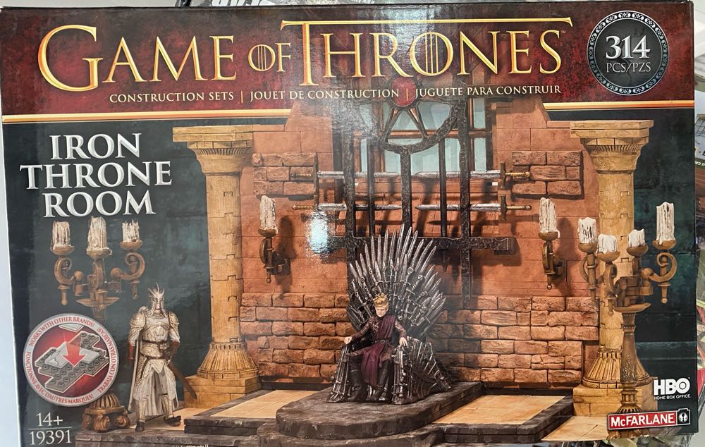 Mcfarlane Toys Game Of Thrones Iron Throne Room Construction Set  board game collectible [Barcode 787926193916] - Main Image 2
