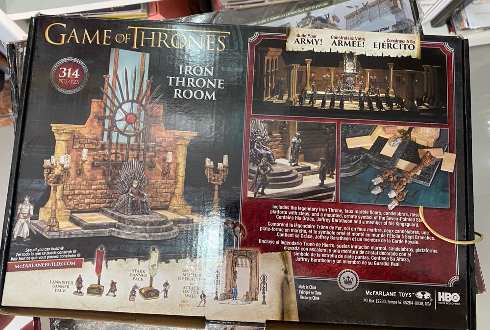 Mcfarlane Toys Game Of Thrones Iron Throne Room Construction Set  board game collectible [Barcode 787926193916] - Main Image 3