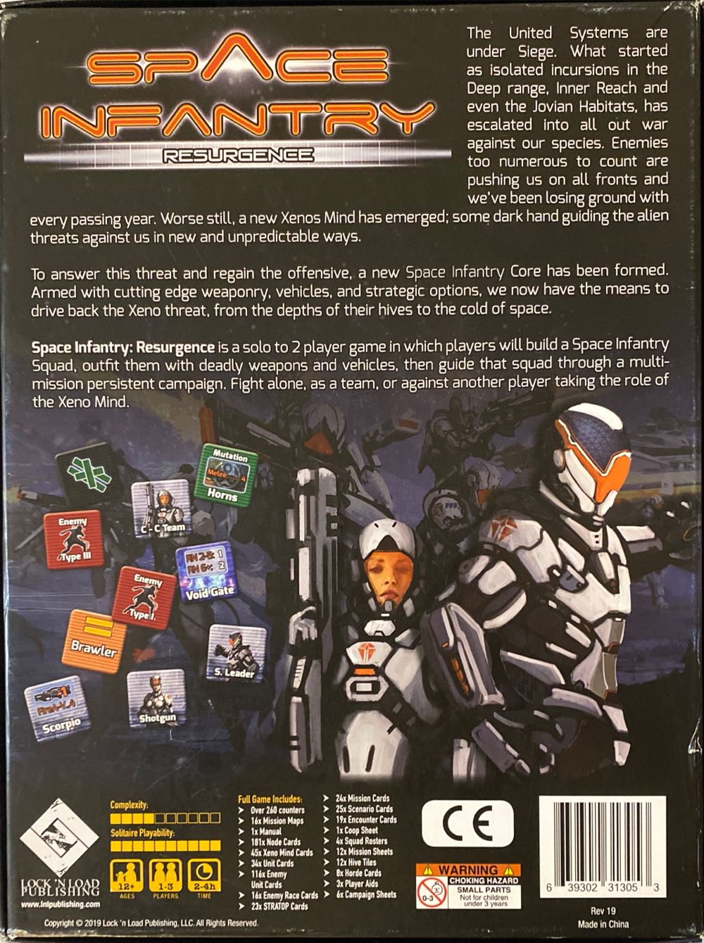 Space Infantry: Resurgence  (1-2) board game collectible [Barcode 639302313053] - Main Image 2