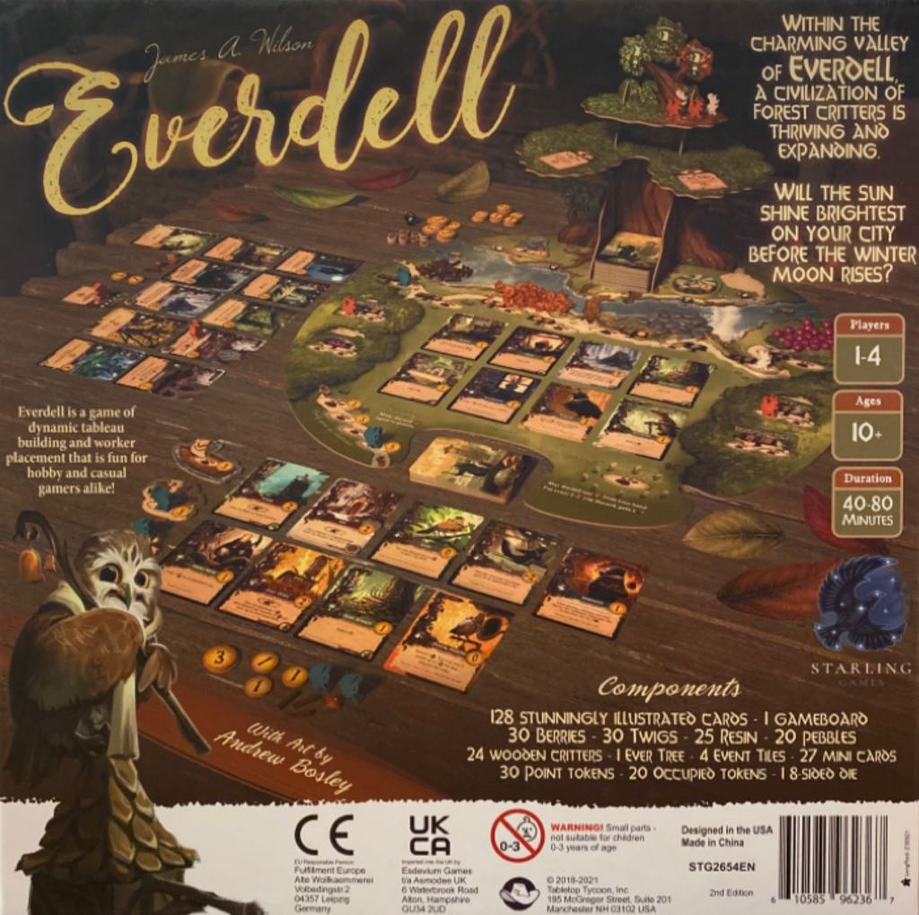 Everdell  (2-4) board game collectible [Barcode 610585962367] - Main Image 2