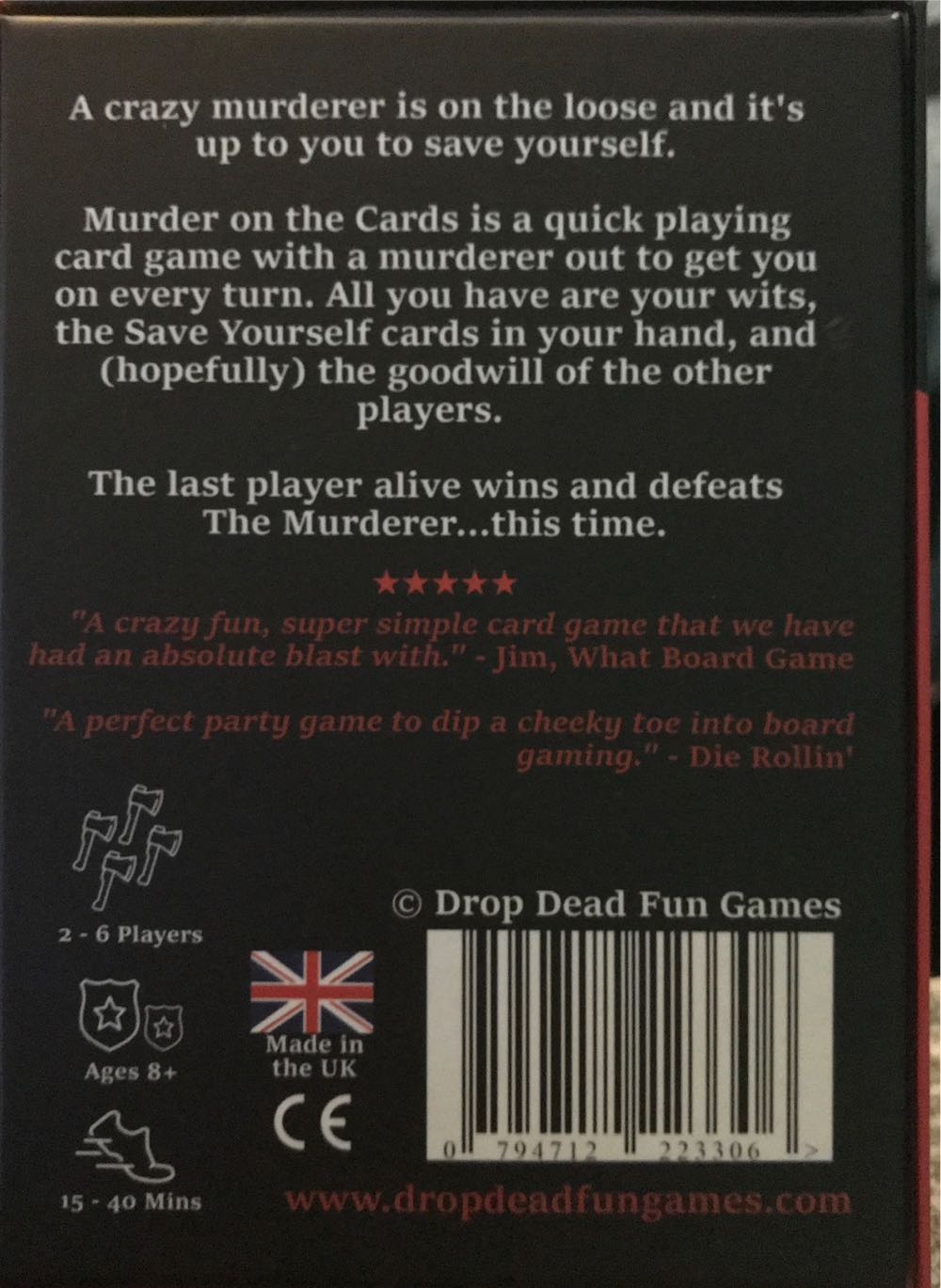 Murder On The Cards  board game collectible [Barcode 794712223306] - Main Image 2
