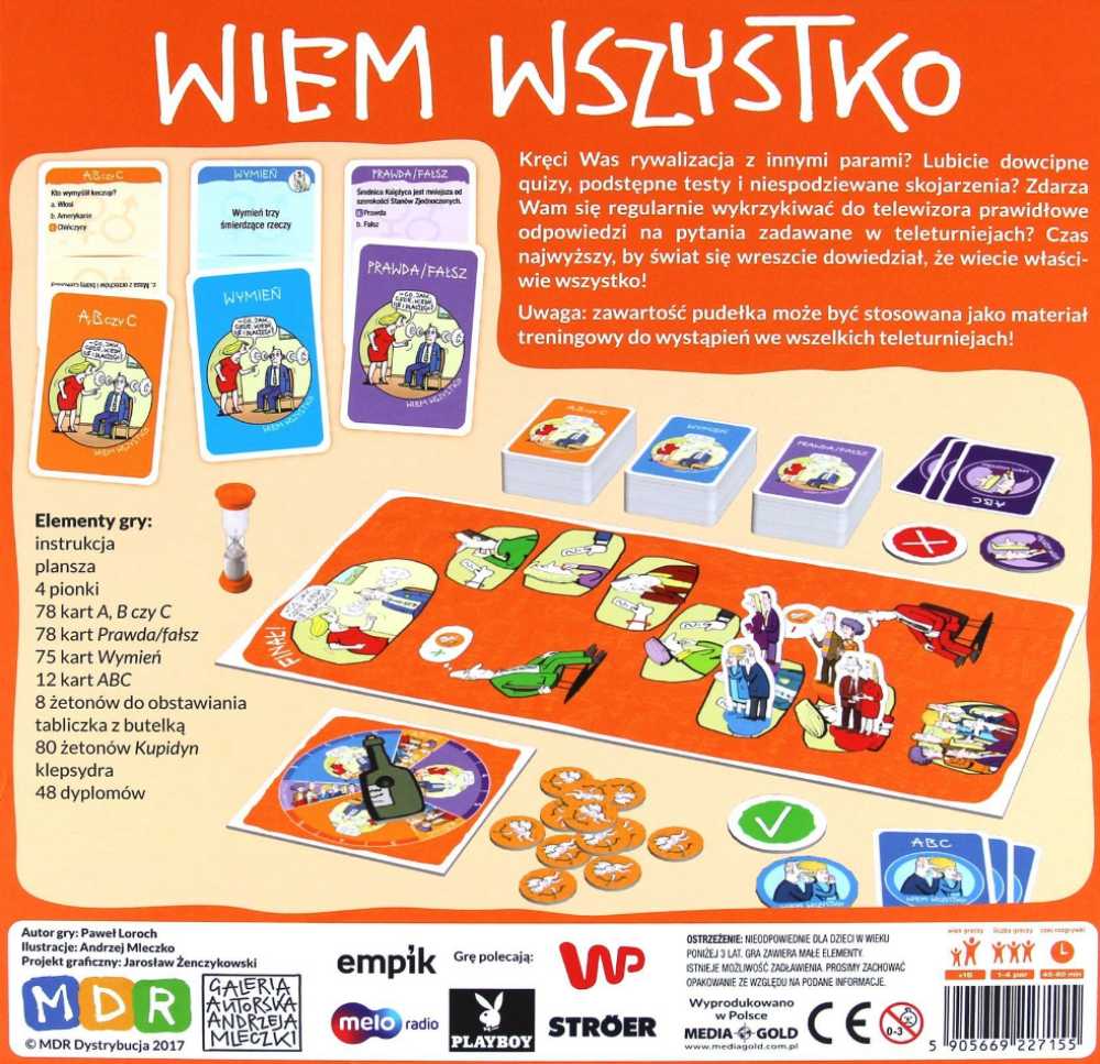 Gierki Małżeńskie: Wiem Wszystko  board game collectible [Barcode 5905669227155] - Main Image 2