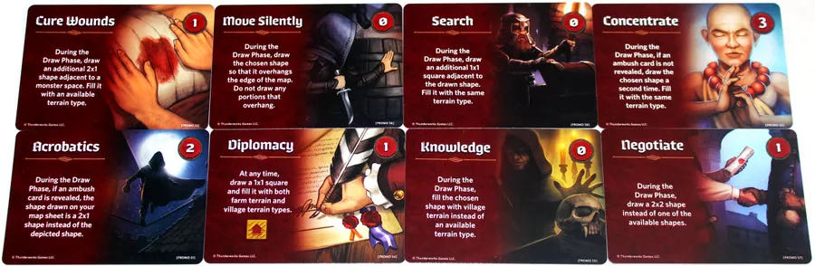 Cartographers: Skills Mini-Expansion 1  (100) board game collectible [Barcode 680168938607] - Main Image 2