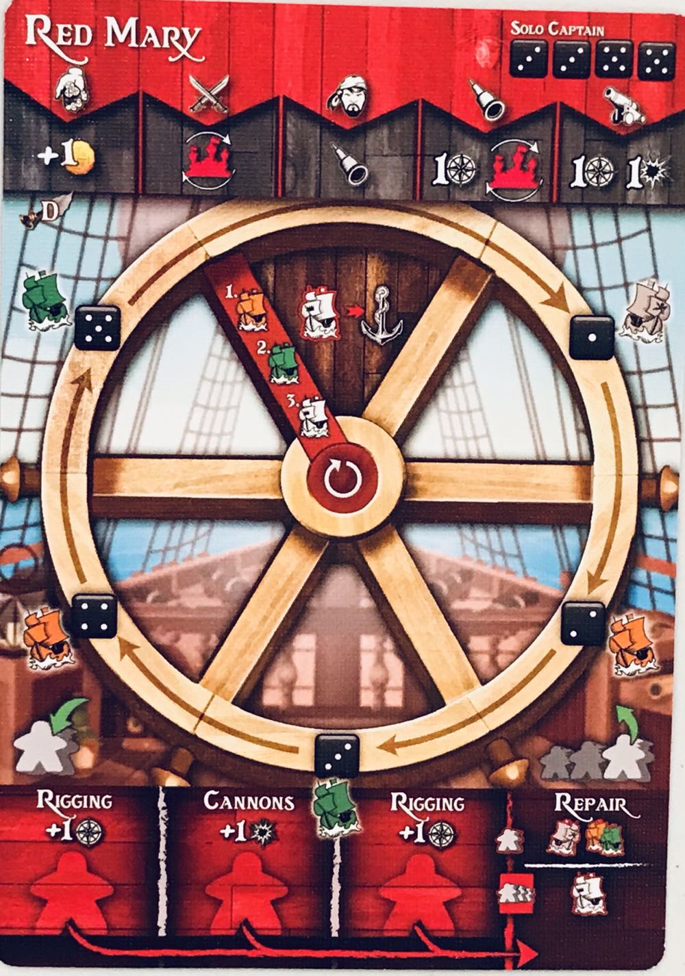 Tiny Epic Pirates: Crimson Silver Mini-Expansion  (1-4) board game collectible - Main Image 3