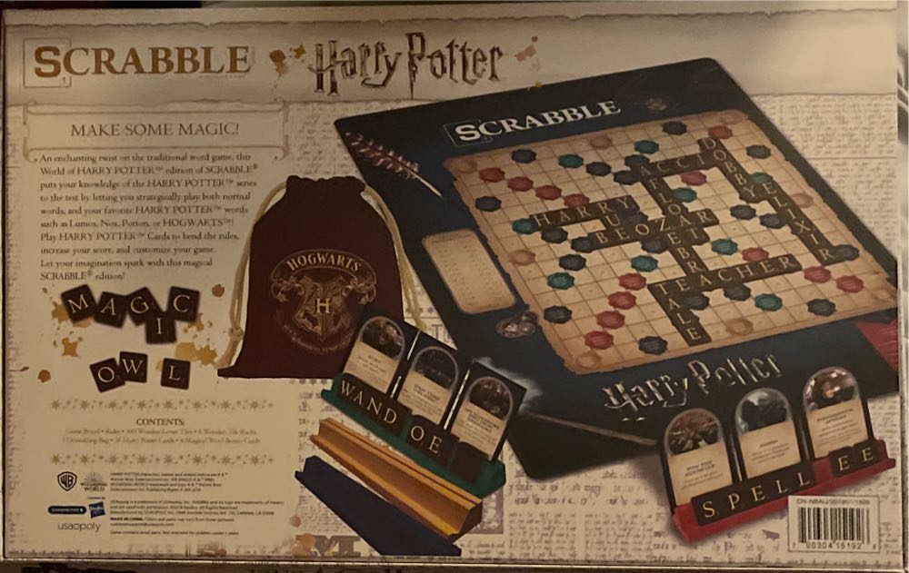 Scrabble World Of Harry Potter Board Game | Official Scrabble Game Featuring Wizarding World Twist | Custom Harry Potter Game Of Scrabble | Scrabble Tiles & Scrabble Board | Scrabble Word Game  board game collectible [Barcode 700304151926] - Main Image 2
