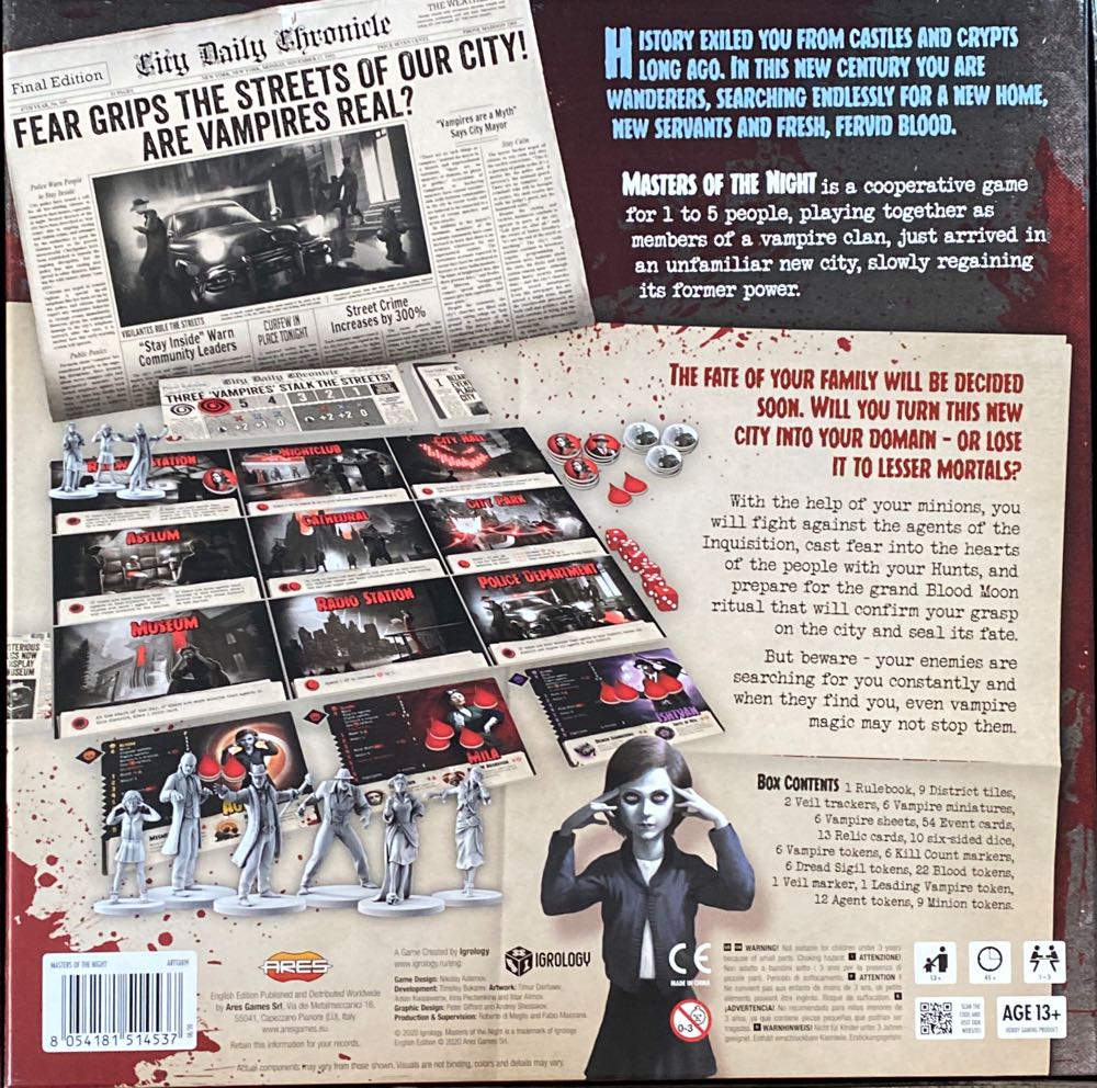 Masters Of The Night  (1-5) board game collectible [Barcode 8054181514537] - Main Image 2