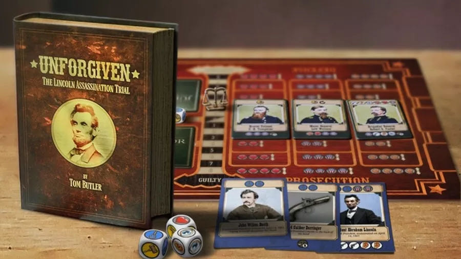 Unforgiven: The Lincoln Assassination Trial  (2) board game collectible [Barcode 672975311520] - Main Image 3
