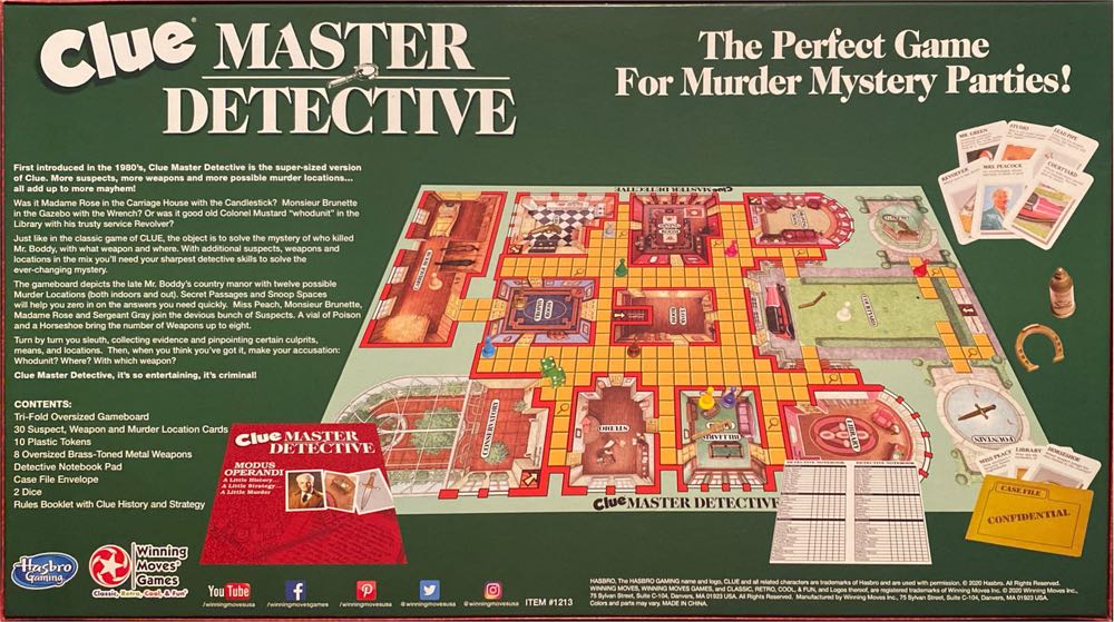 Clue: Master Detective  (3 - 10) board game collectible - Main Image 2