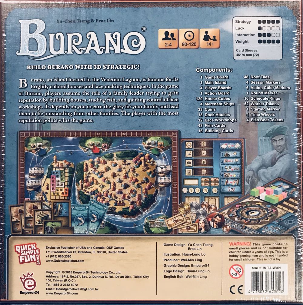 Burano  (2-4) board game collectible [Barcode 4713052640020] - Main Image 2