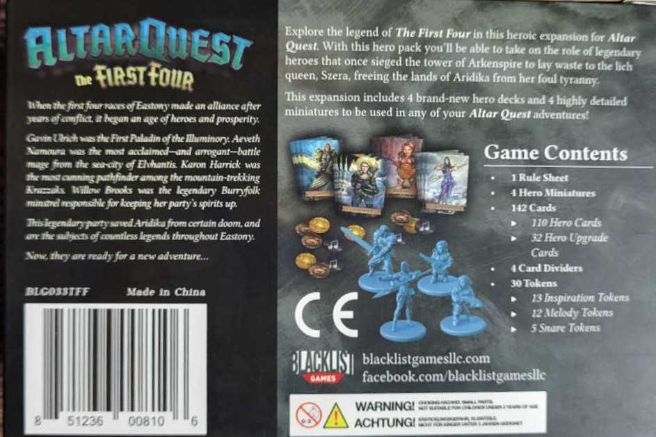 Altar Quest: The First Four  (1-4) board game collectible [Barcode 851236008106] - Main Image 2