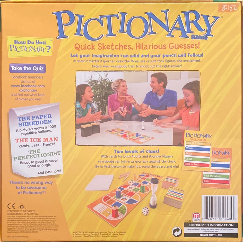 Pictionary  (2 - 4 Teams) board game collectible - Main Image 2