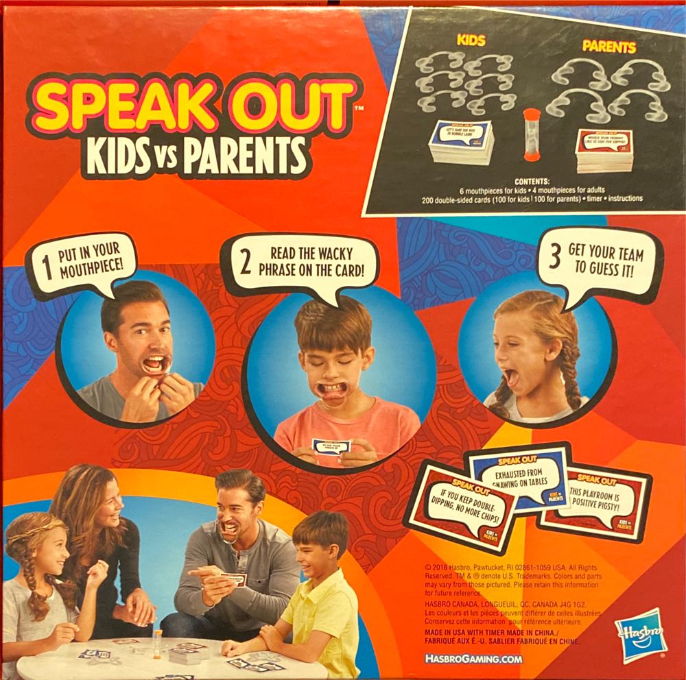 Speak Out: Kids Vs Parents  (4 - 10) board game collectible - Main Image 2