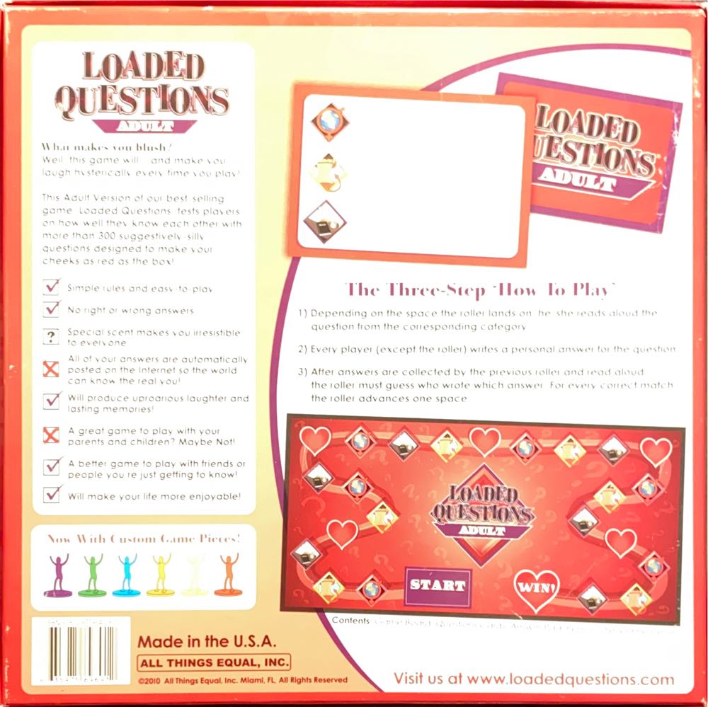 Loaded Questions: Adult  (4 - 6) board game collectible - Main Image 2