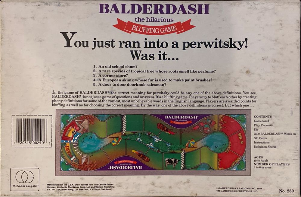 Balderdash  (2 to 6 or More) board game collectible - Main Image 2