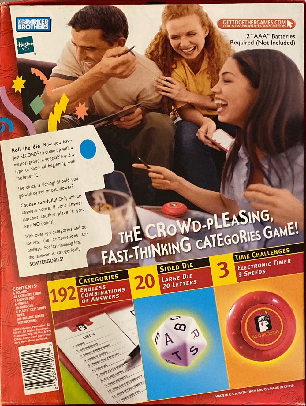 Scattergories  (2 to 6) board game collectible - Main Image 2