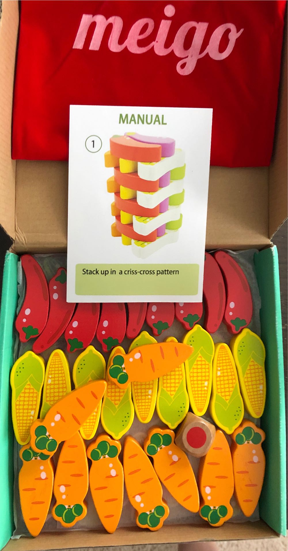 Stacking Veggie Blocks  board game collectible - Main Image 2